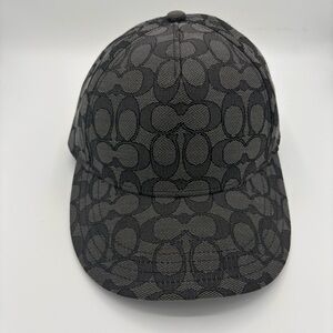 Men’s COACH Charcoal/Black Logo Baseball Cap